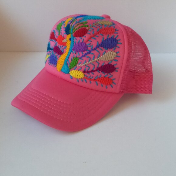 Embroidered peacock hat